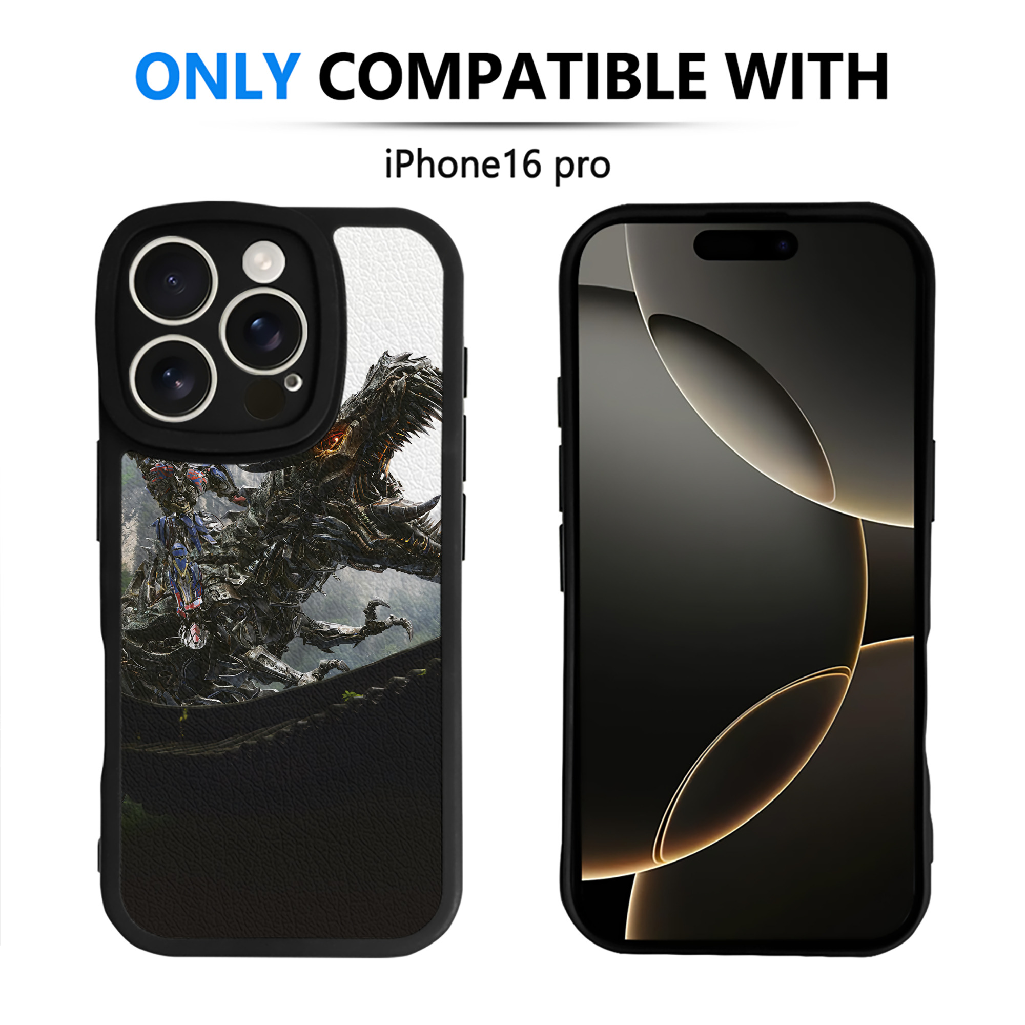 （画像用） Transformers トランスフォーマー 【iPhone 16シリーズ対応】シリコンスマホケース（レザー調） 材質：シリコン